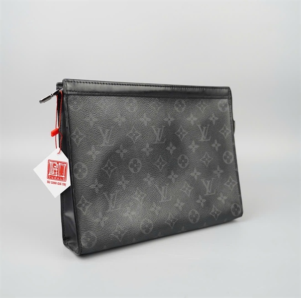 Túi LV Clutch hoa đen (TA1179) sz24 KG+