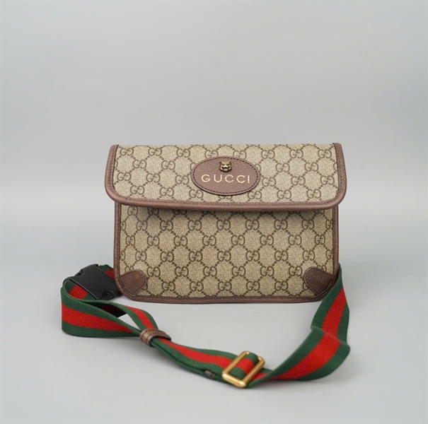 Túi GG đeo chéo xám (493075) sz23 KG+