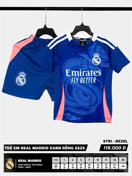 Quần áo bóng đá Bulbal STRIVEND SS25 HOME TRUNG 11=>15 169QA