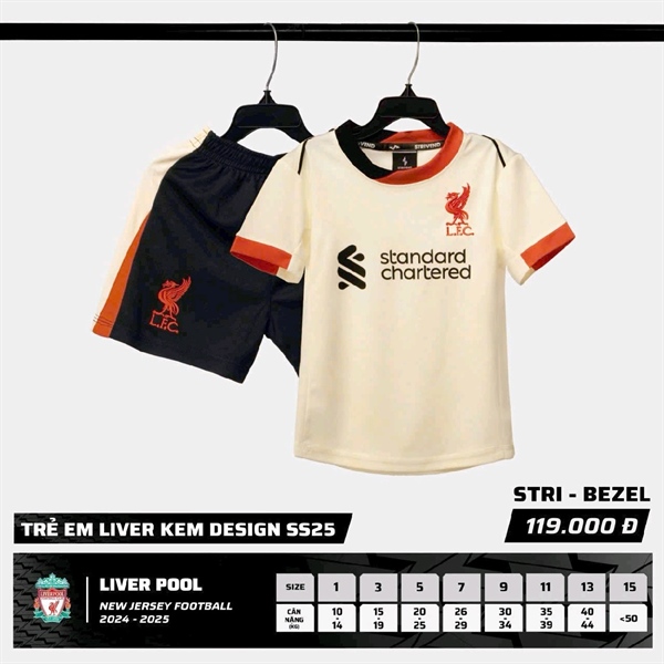 Quần áo bóng đá Bulbal STRIVEND SS25 HOME NHÍ 1=>9 169QA