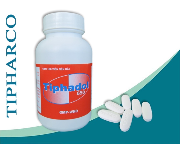 Tiphadol paracetamol 650mg tipharco (c/100v)
