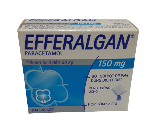 (cận date t6.2026) Efferalgan 150mg bristol-myers squibb (h/12g)