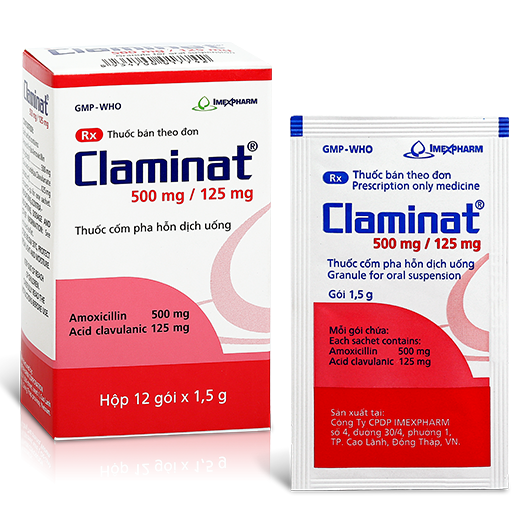Claminat 500/125mg imexpharm (h/12g)