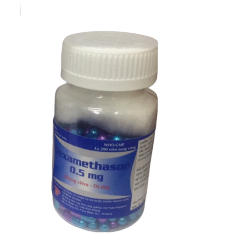 Dexamethason 0,5mg thành nam (c/200v nang)