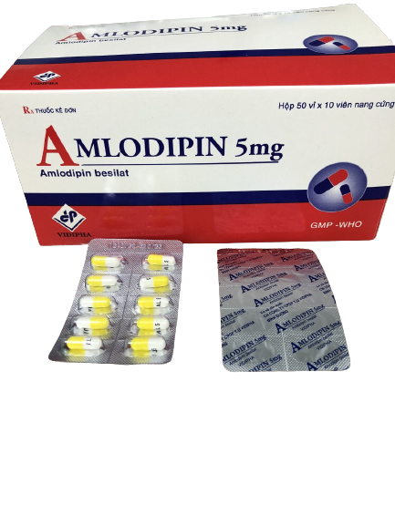 Amlodipin 5mg vidipha (h/500v) (lớn)