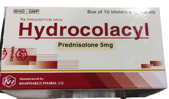 Hydrocolacyl prednisolon 5mg khapharco (h/200v)
