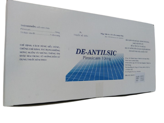 De-antilsic piroxicam 10mg thành nam (h/1000v)