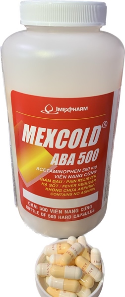 Mexcold aba 500mg capsules imexpharm (c/500v)