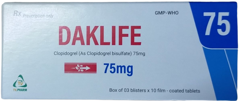 Daklife clopidogrel 75mg tv.pharm (h/30v)
