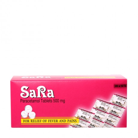 Sara 500mg paracetamol 500mg thai nakorn (h/20vỉ/10v)