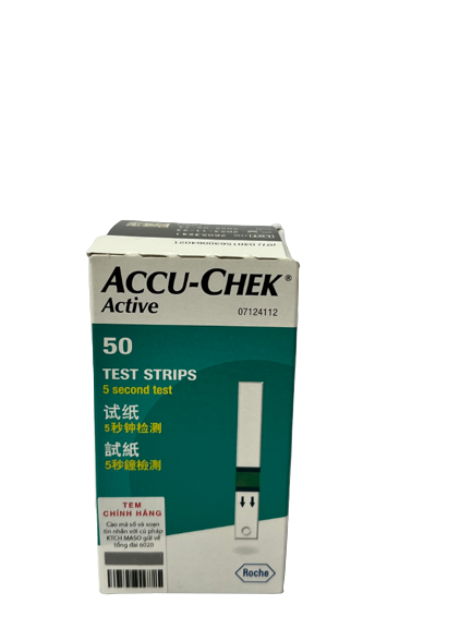 Que thử đường huyết accu check active (hộp/50que)