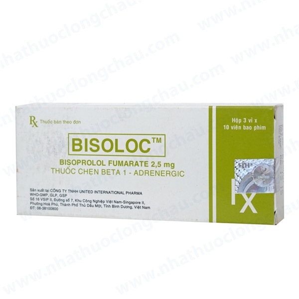 Bisoloc bisoprolol 2.5mg united (h/30v)