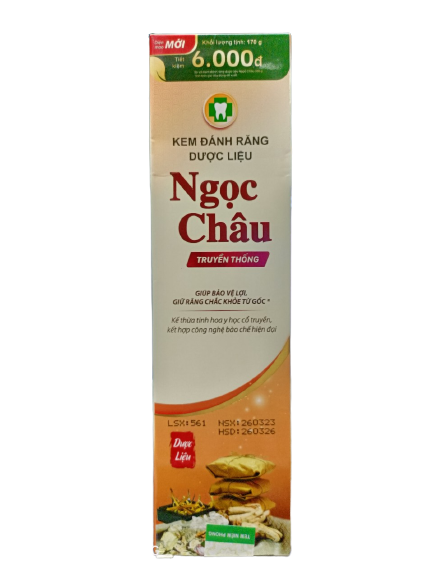 Kem đánh răng ngọc châu hoa linh (tuýp/170gr)(lớn)
