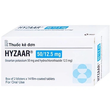 Hyzaar 50/12.5mg msd (hộp/28 viên nén)