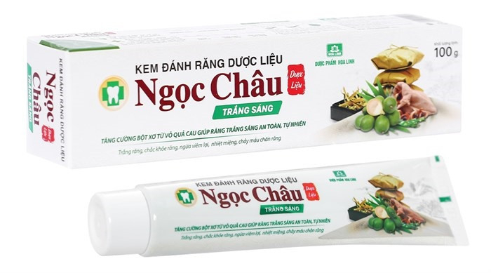 Kem đánh răng trắng sáng ngọc châu hoa linh (tube/100gr)