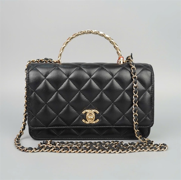 Túi Chanel Handle đen (HT3XC17E) sz19 (HC) +