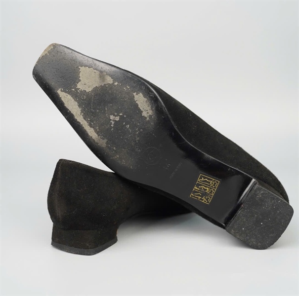 Giày Chanel đen hoa trà sz36 cao 3p KG+