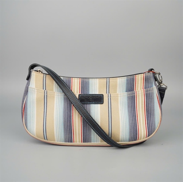 Túi Longchamp sọc xanh sz28 KG+