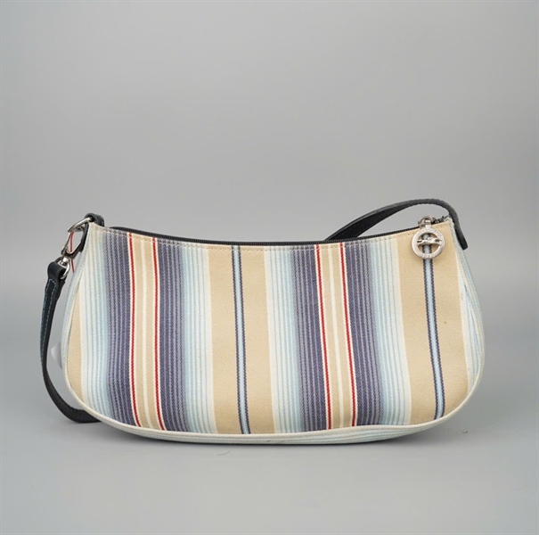 Túi Longchamp sọc xanh sz28 KG+