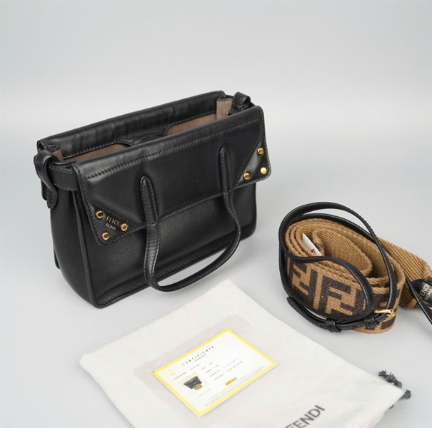 Túi Fendi đen 2 strap (8BT306-A5DY-199-10429) sz20 KG+