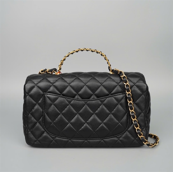 Túi Chanel Handle đen (K67LGENC) sz23 (HC) +