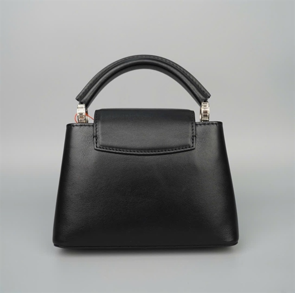 Túi LV Capu đen đính hoa đá sz20 (HC) +