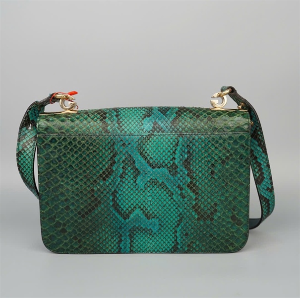 Túi GG da trăn màu xanh (277522525040) sz26 KG+