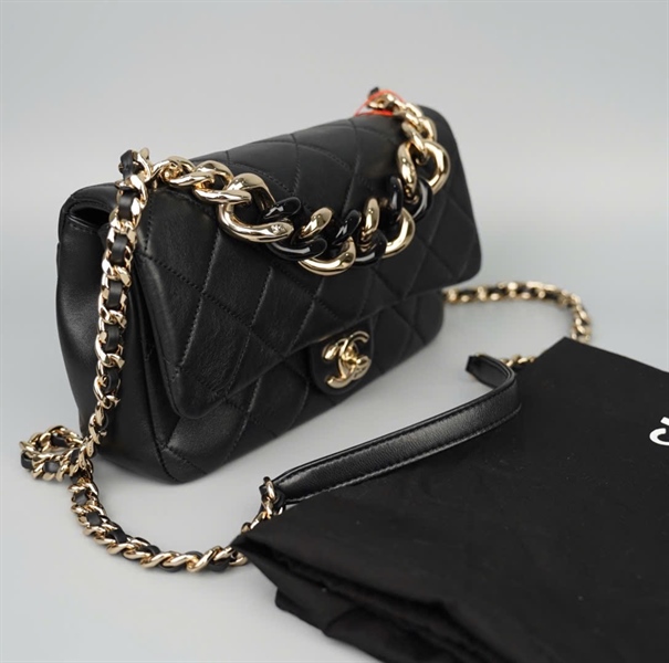 Túi Chanel Classic đen (K16HXTC8) sz23 (HC) +