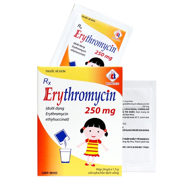 Erythromycin 250mg domesco (h/24gói)