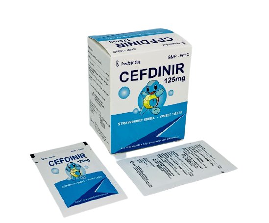 Cefdinir 125mg s.pharm (h/30 gói)