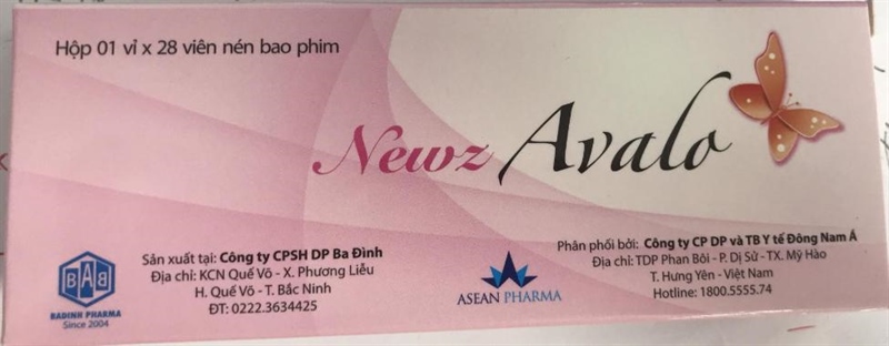 Tránh thai newz avalo ba đình (h/28v) (hồng)