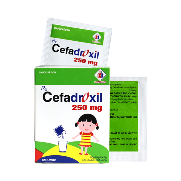 Cefadroxil 250mg domesco (h/10gói)