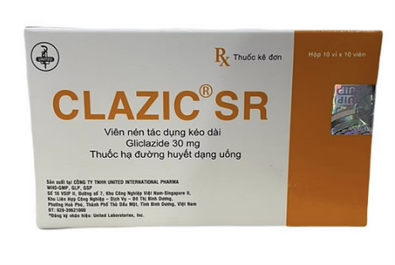 Clazic sr gliclazide 30mg united (h/100v)