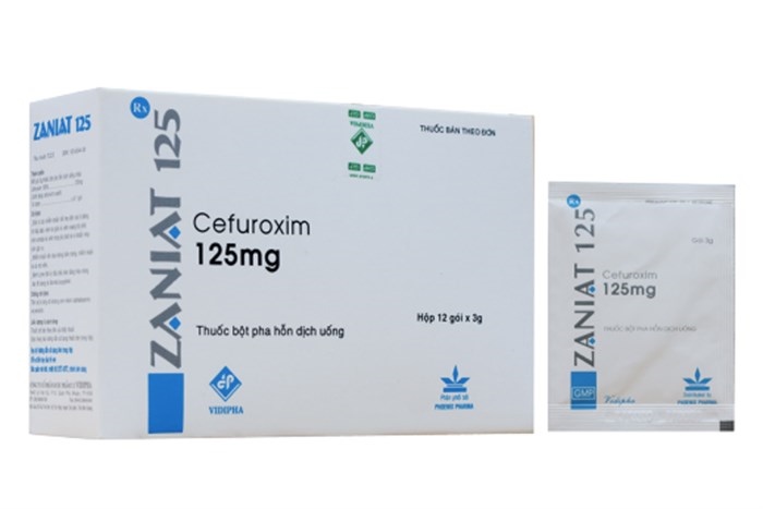 Zaniat cefuroxim 125mg vidipha (h/12g)