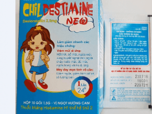 Childestimin-new desloratadine 2.5mg pharbaco (h/10g/1.5g)