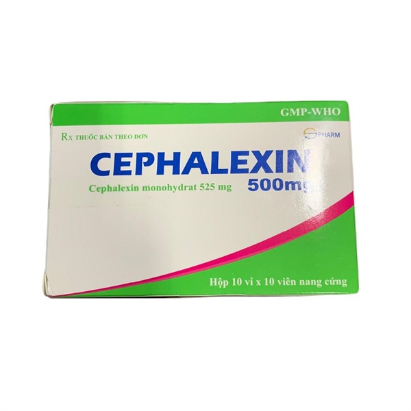 Cephalexin 500mg s.pharm (h/100v)