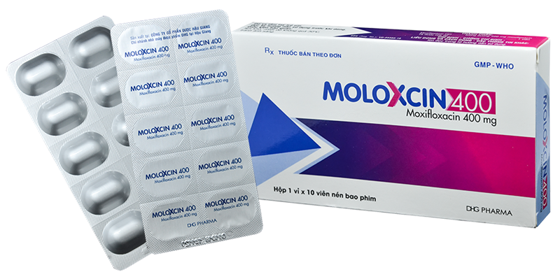 Moloxcin moxifloxacin 400mg dhg (h/10v)