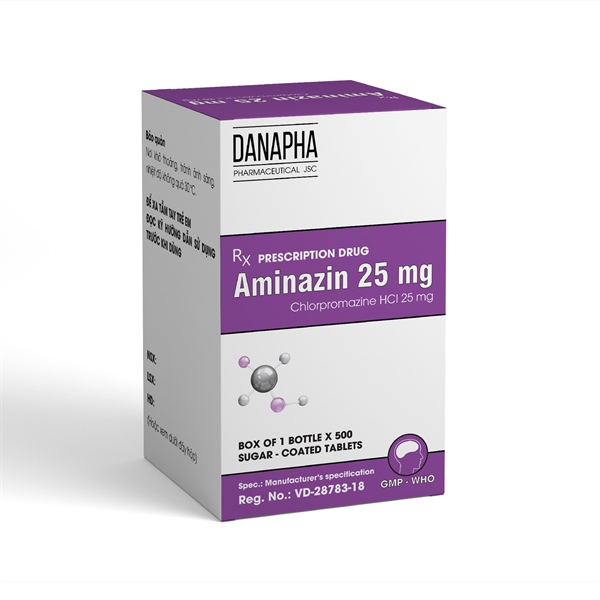 Aminazin 25mg danapha (c/500v)