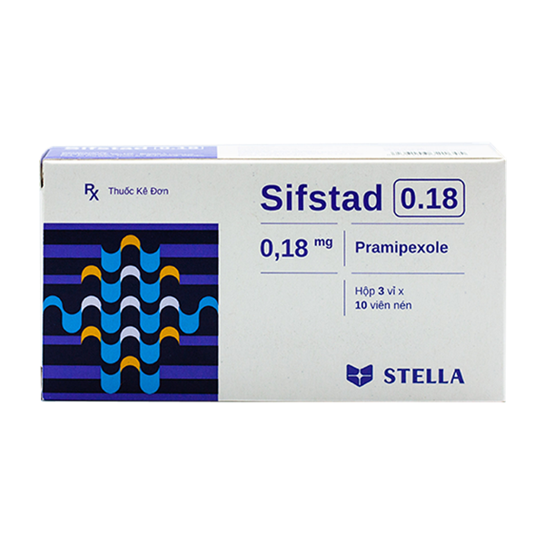Sifstad pramipexol 0,18mg stella (h/30v)