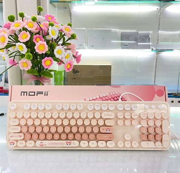 KEY LIITLE BEAR DIARY ORANGE COLOFUL SWEET MOFII