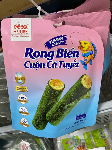 Rong biển cuộn cá tuyết Cookhouse 48g