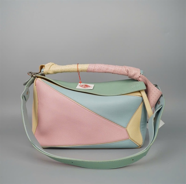 Túi Loewe xanh hồng (061805) sz29 (LTB) KG+