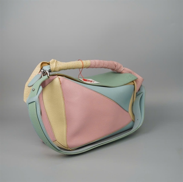 Túi Loewe xanh hồng (061805) sz29 (LTB) KG+