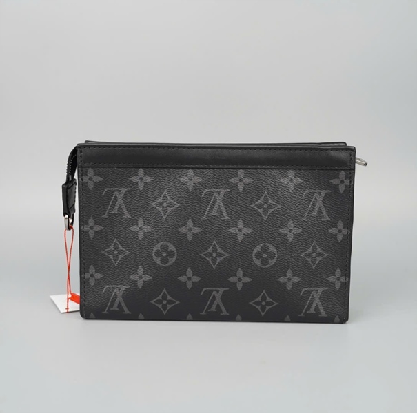 Túi LV Clutch hoa đen kèm ví sz22 (LTB) KG+