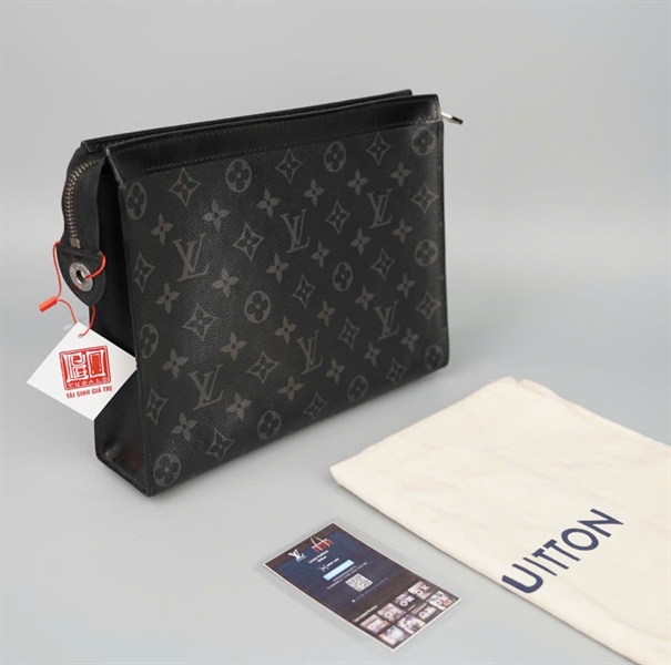 Túi LV Clutch hoa đen (UB2198) sz26 (LTB) KG+