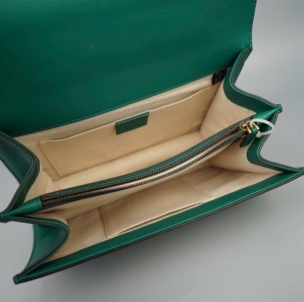 Túi GG Dionysus xanh đỏ quai gỗ (493075) sz24 (LTB) KG+