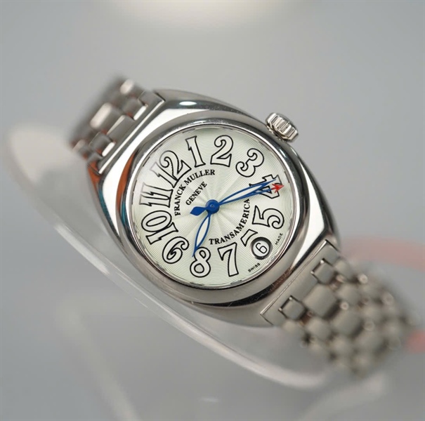 Đồng hồ Franck Muller bạc mặt tròn (No531) (LTB) KG+