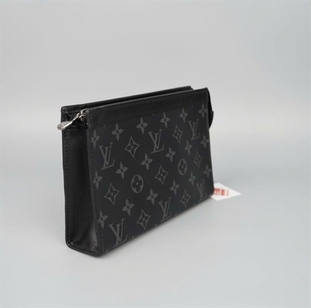 Túi LV Clutch hoa đen kèm ví sz22 (LTB) KG+