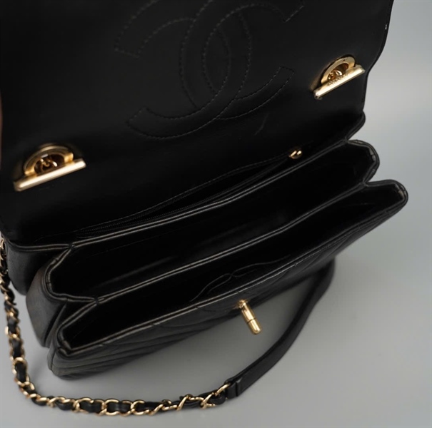 Túi Chanel Handle đen (26940918) sz24 (LTB) KG+