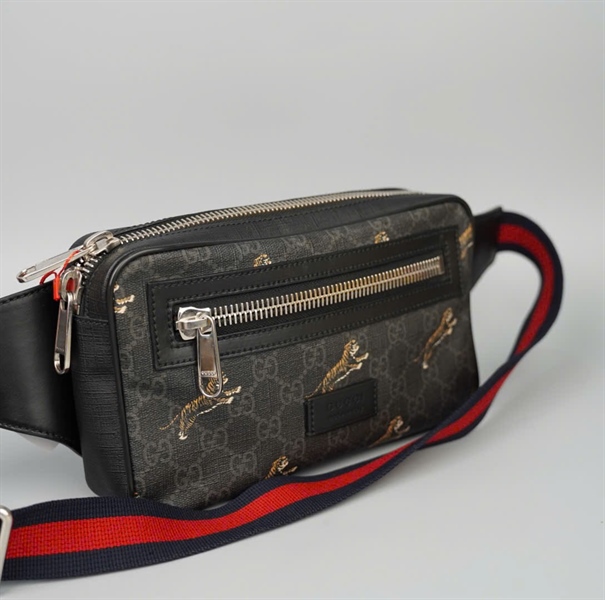 Túi GG bao tử đen hình hổ (G029361621) sz23 (LTB) KG+